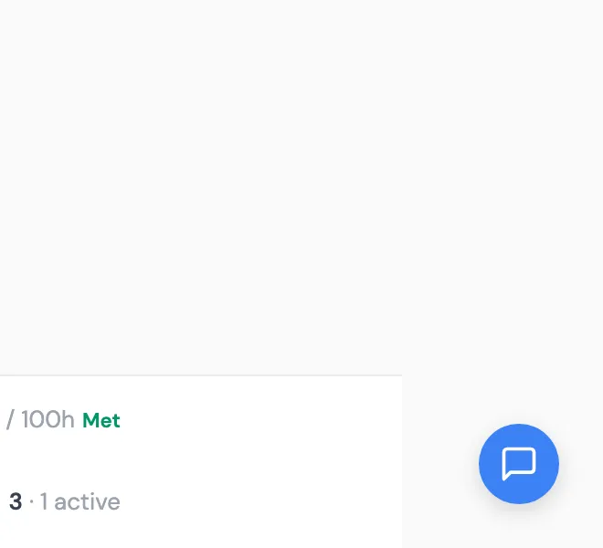 The floating "Chat with a live agent" button visible at the bottom-right of the host dashboard